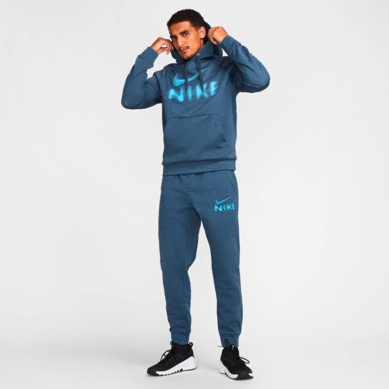 Abrigo Polera Hoodie Swoosh de Hombre Azul