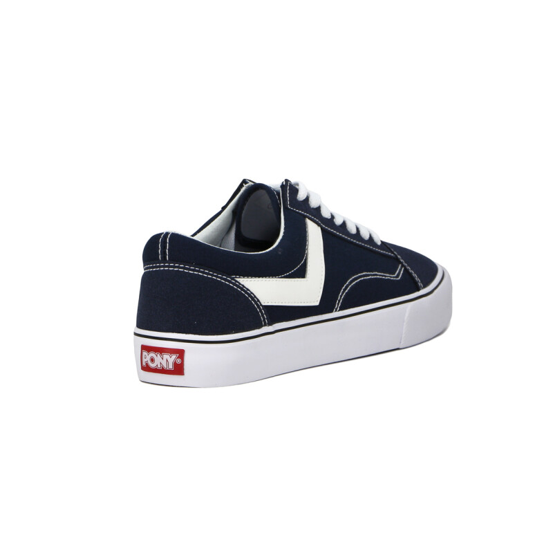 Pony Champion Old School Casual Lona-Gamuza Navy Marino