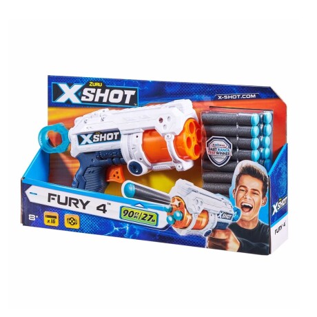 X-shot Excel Fury 4 con 16 Dardos 36377 001