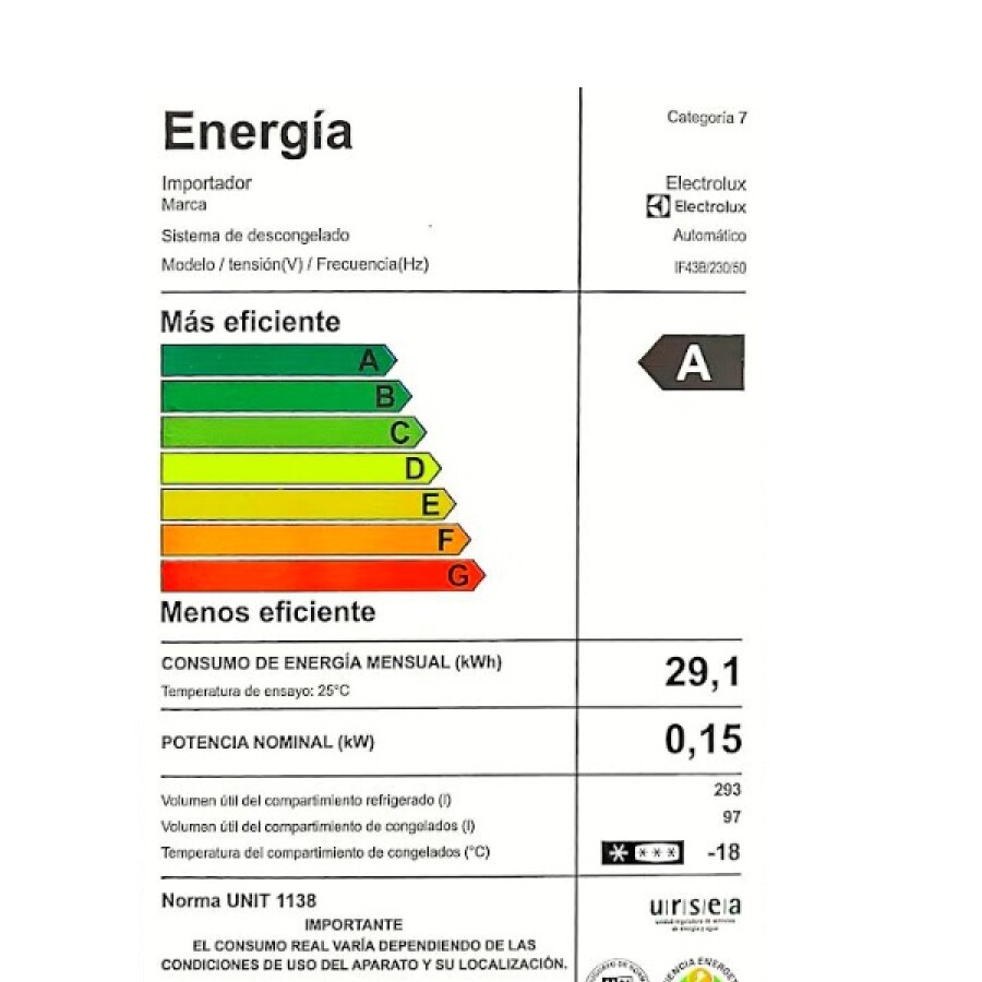 Heladera Inverter de 408 lts Electrolux IF43B Heladera Inverter de 408 lts Electrolux IF43B