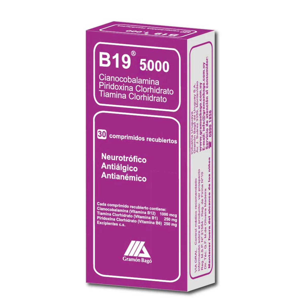 B 19 5000 30 Comprimidos 