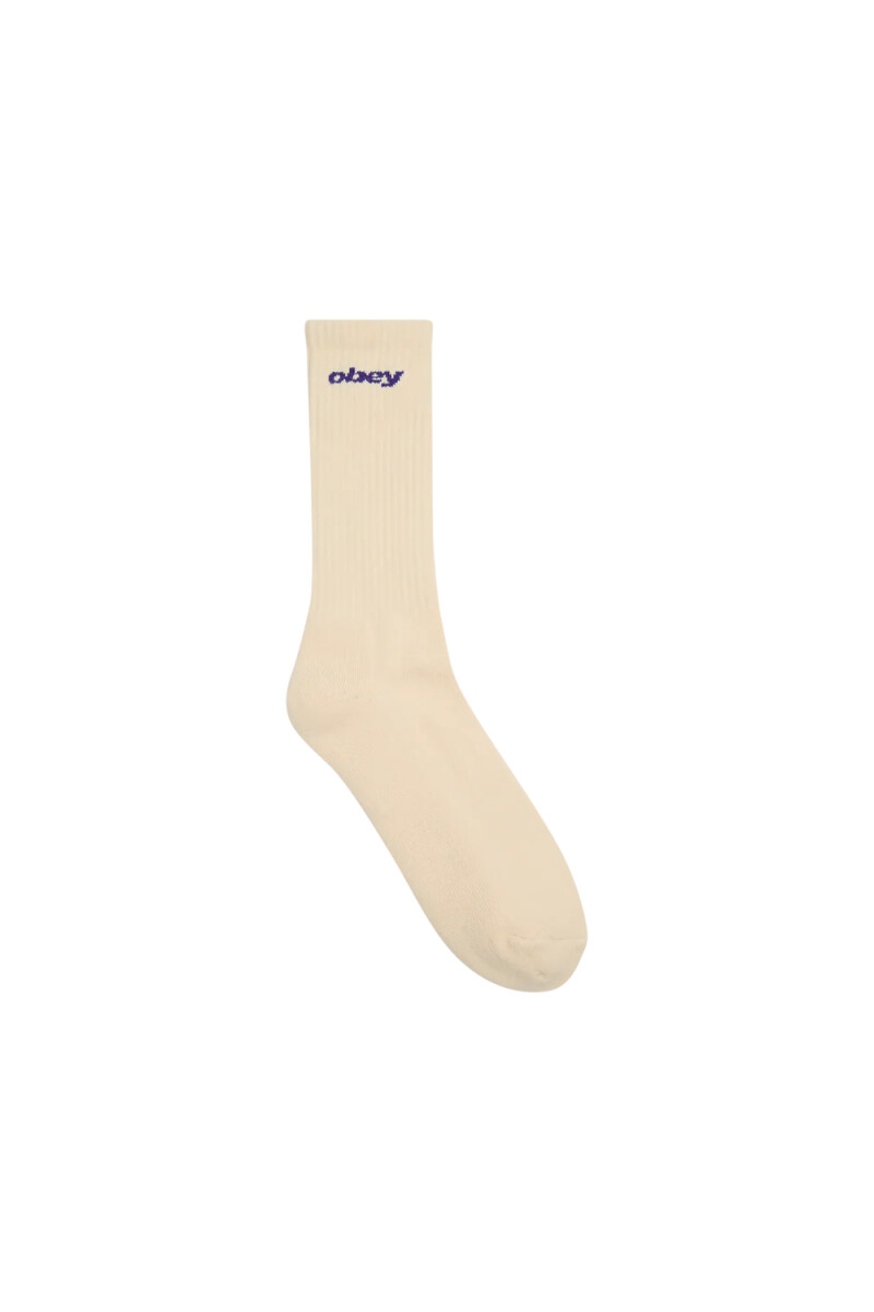 OBEY SPORTS LOGO SOCKS Beige