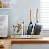 Organizador extensible de cocina para ollas y tapas - Blanco Organizador Extensible De Cocina Para Ollas Y Tapas - Blanco