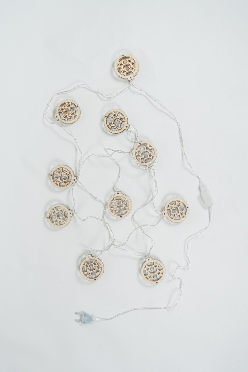 Luces Guia 10 Luces Círculos, 3.0m, Luz Calida - Color Unico