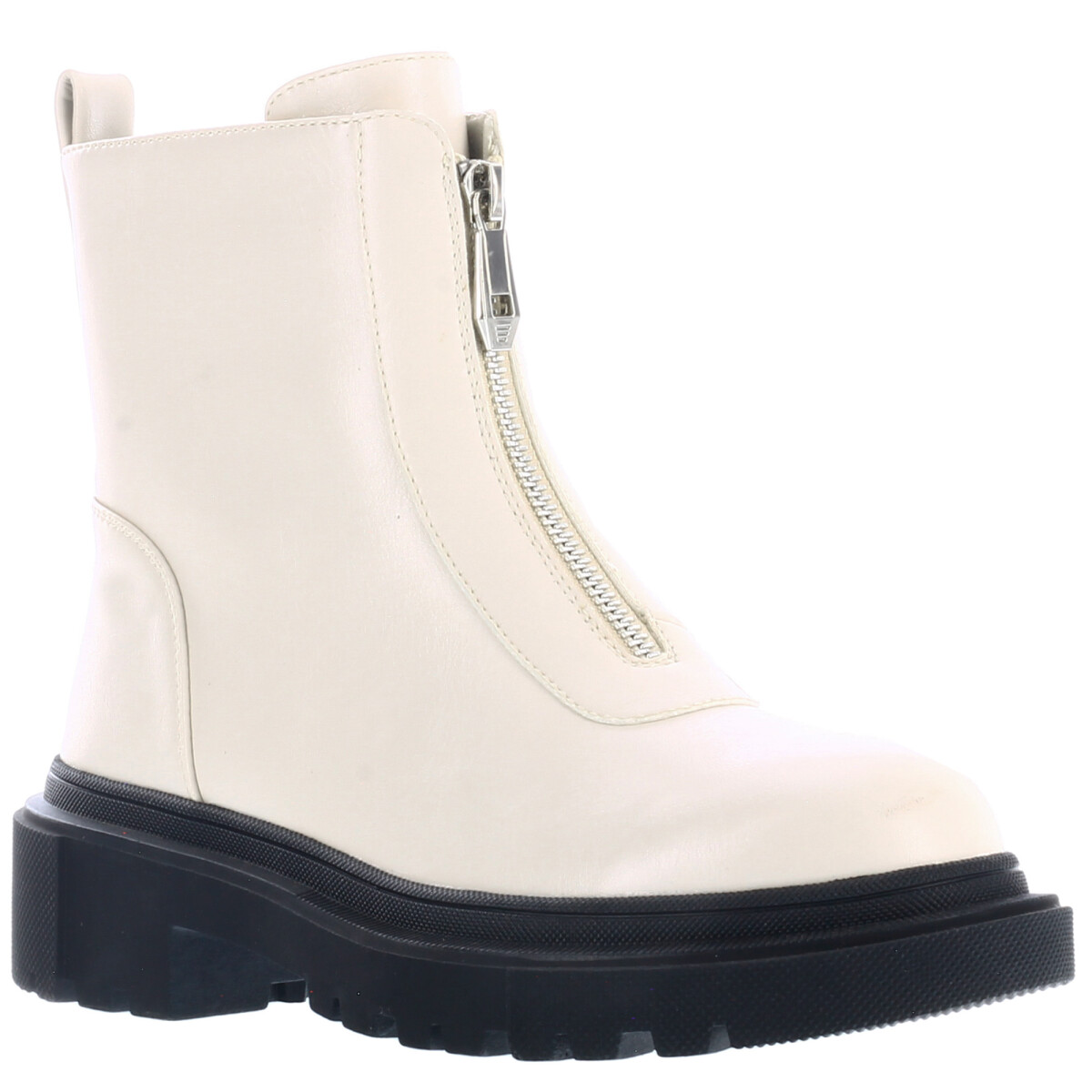 Bota MAURA caña media con cierre adelante MissCarol - Off White 