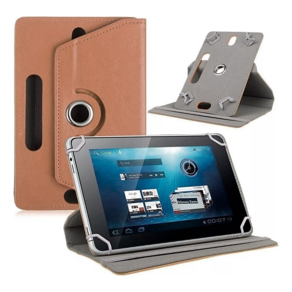 Funda Estuche De Tablet 7 Pulgadas Plan Ceibal Ibirapita - Color Variante MARRONOSCURO 