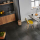 PORCELANATO TIPO PIEDRA NEGRO Textura Mate 60X120 Piso Pared GAMAS DE NEGRO