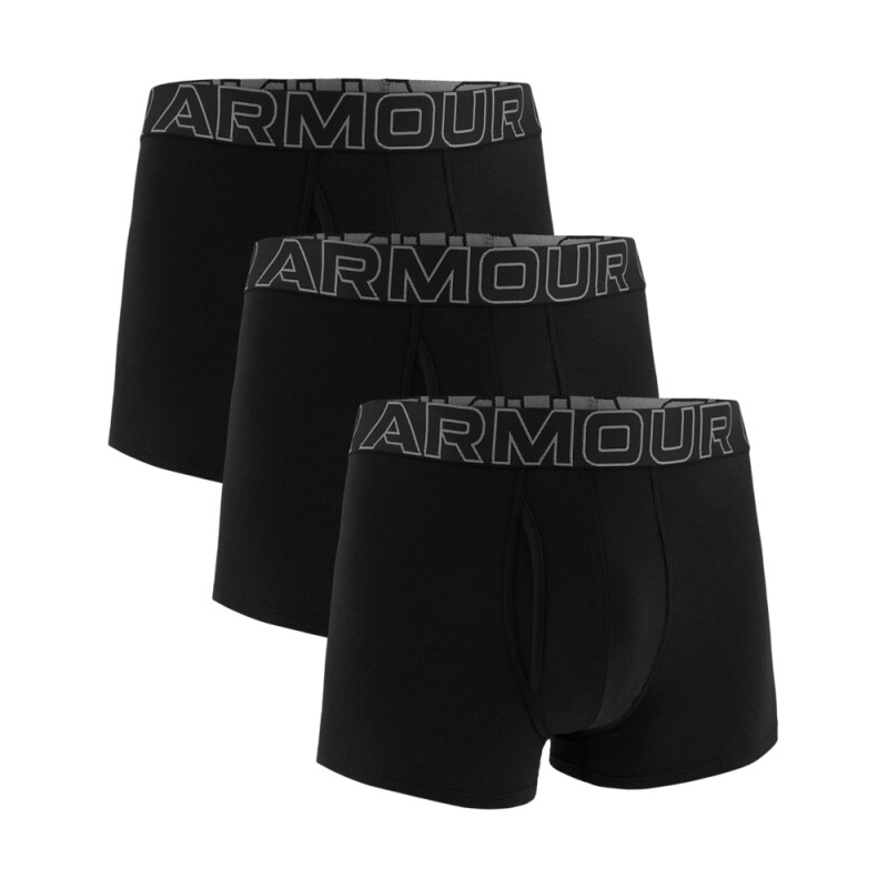 UA PERFORMANCE COTTON SOLID (3 PACK)-CTR/RED/STL BLK-001