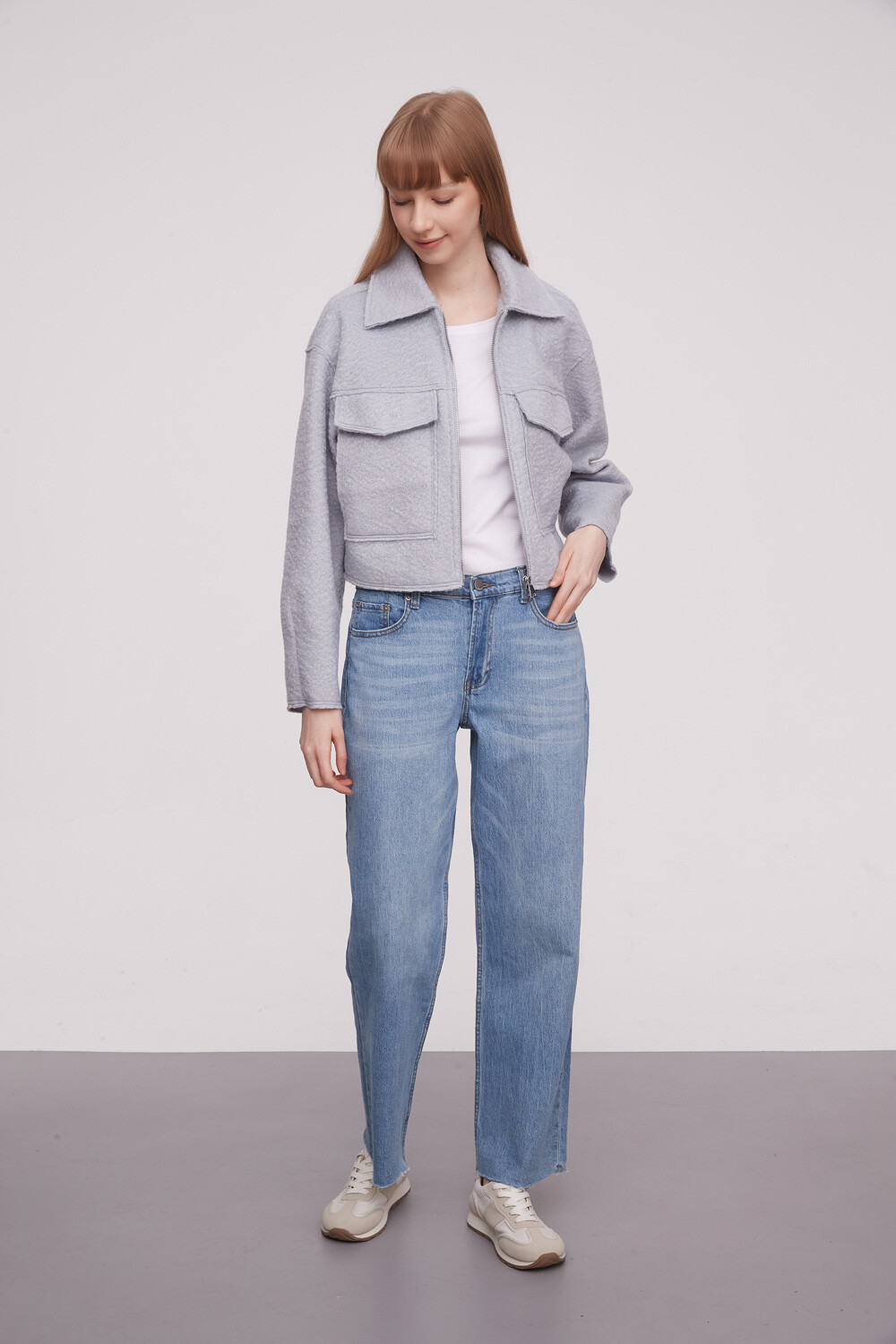 Campera Sofius Gris Claro