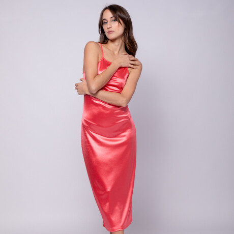 VESTIDO CAMPOS Coral