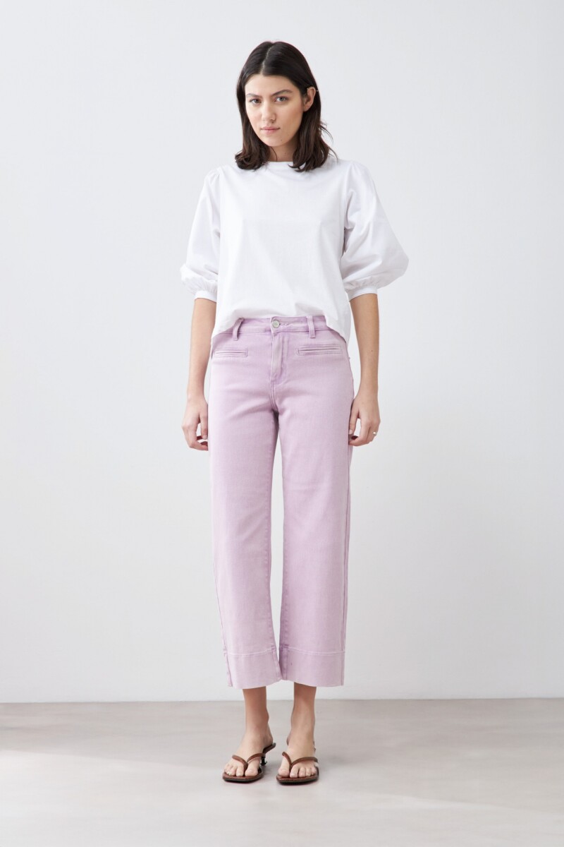 Jean culotte Aretha rosa pastel
