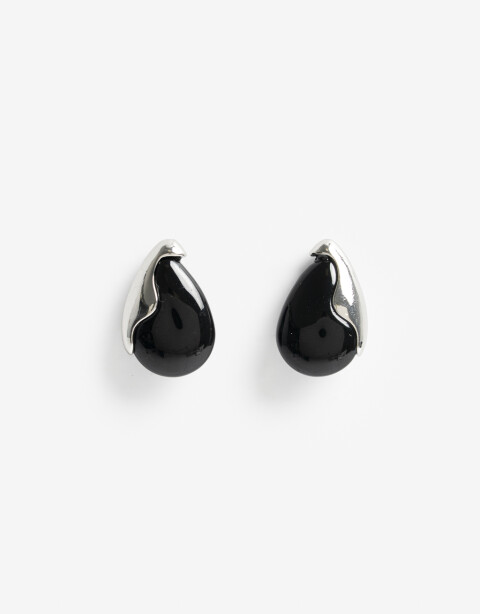 Aros Pasantes Resina Aros Pasantes Black Resin - Negro