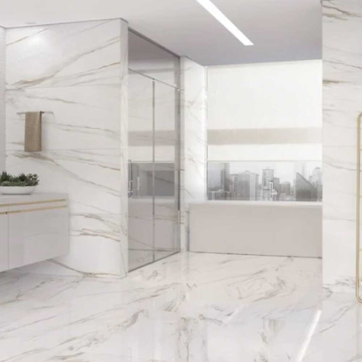 Porcelanato Calacata GOLD MC - 2.13m2 