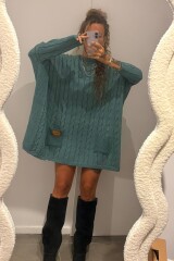 Sweater Oceano Verde Lurex