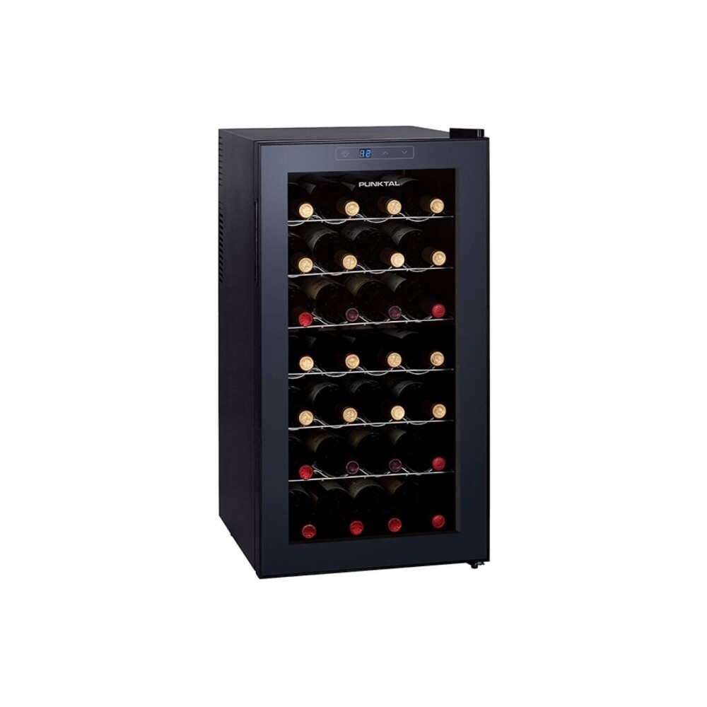 ENFRIADOR DE VINOS 72LTS. 28 BOTELLAS - DISPLAY TOUCH negro