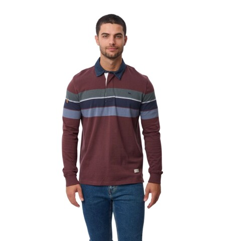 REMERA POLO XS-XXL BORDO