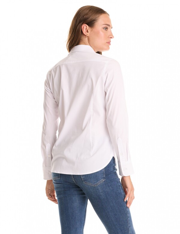 Camisa Clasica Algodon BLANCO