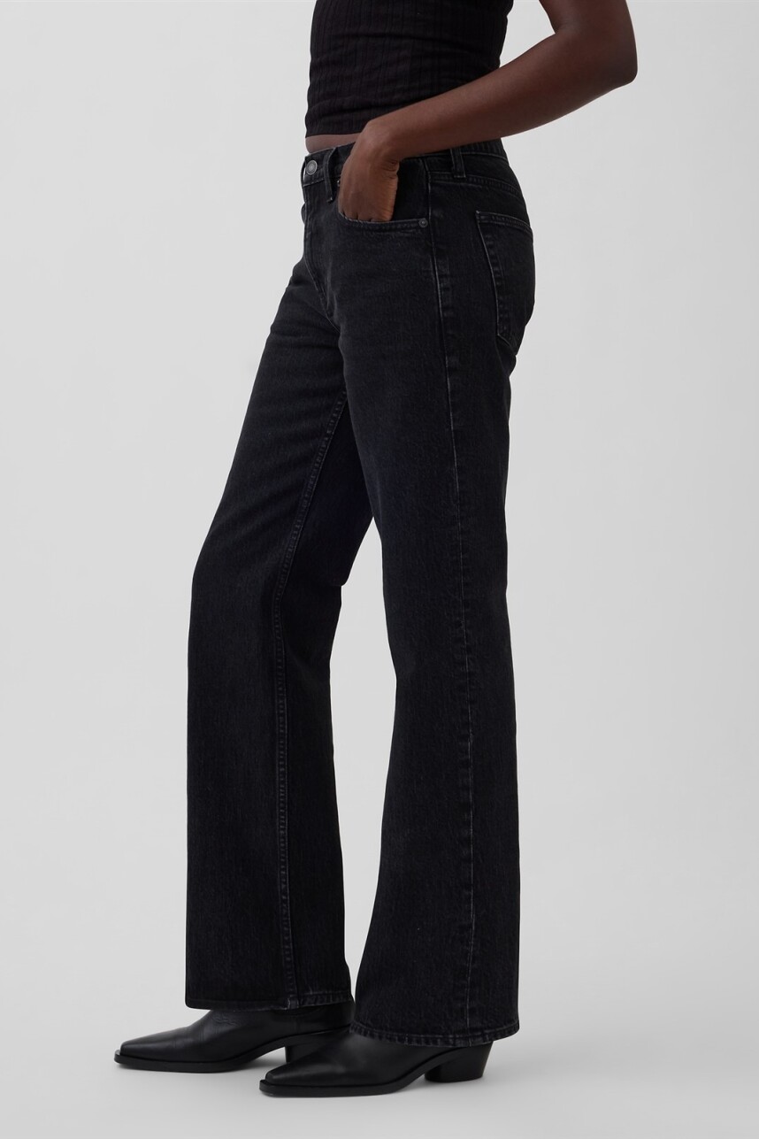 Jean Relaxed Straight Mujer Black Ellis