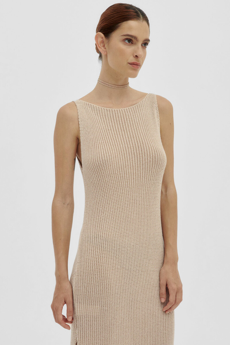 ELI KNIT DRESS Latte