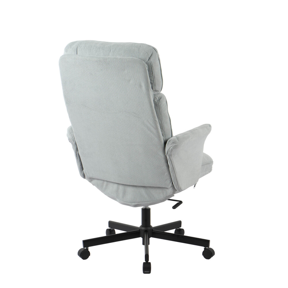 SILLA DE OFICINA GERENCIAL TELA-Y-METAL GRIS CICERÓN