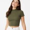 Remera Flored Verde Oliva