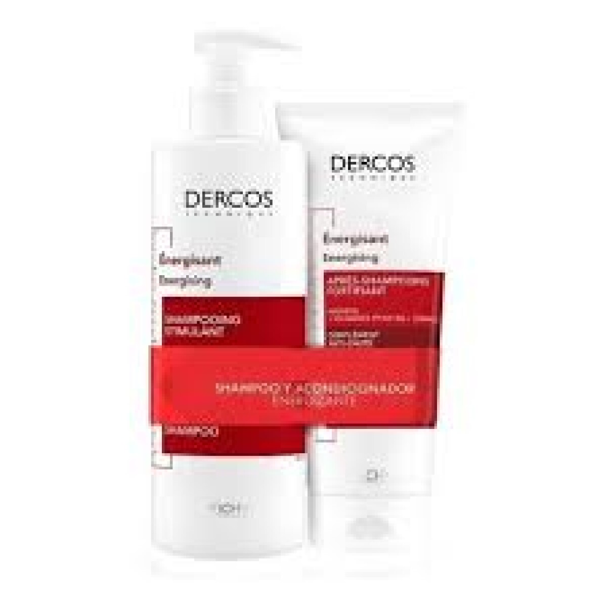 Pack Vichy Dercos Anti Caída Energy Shampoo 390ml + Acondicionador 200ml – Tratamiento Completo Anticaída