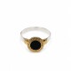 Anillo plata y lamina de oro con Onix Anillo plata y lamina de oro con Onix