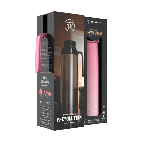Termo Termolar R-evolution 1lt - 5 Años De Garantía Acero Rosa