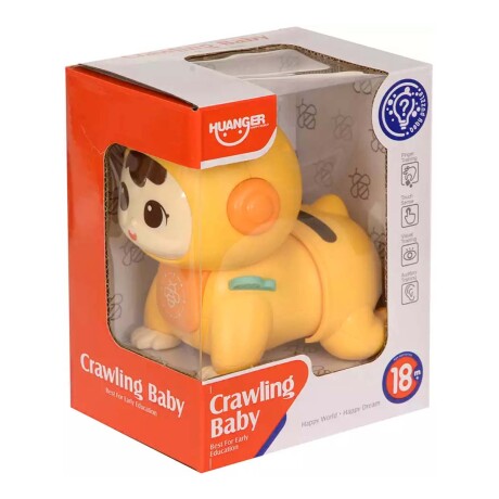 Muñeca Bebé Musical c/ Luz Juguete Estimulador Gateo Huanger Amarillo
