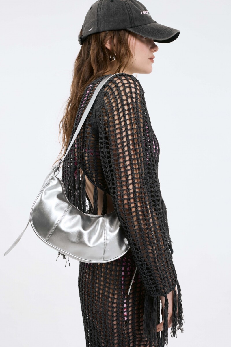 Cartera de hombro Sassy - Plateado 