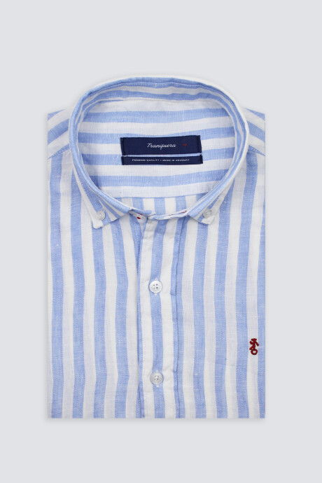 Camisa de Lino Rayada