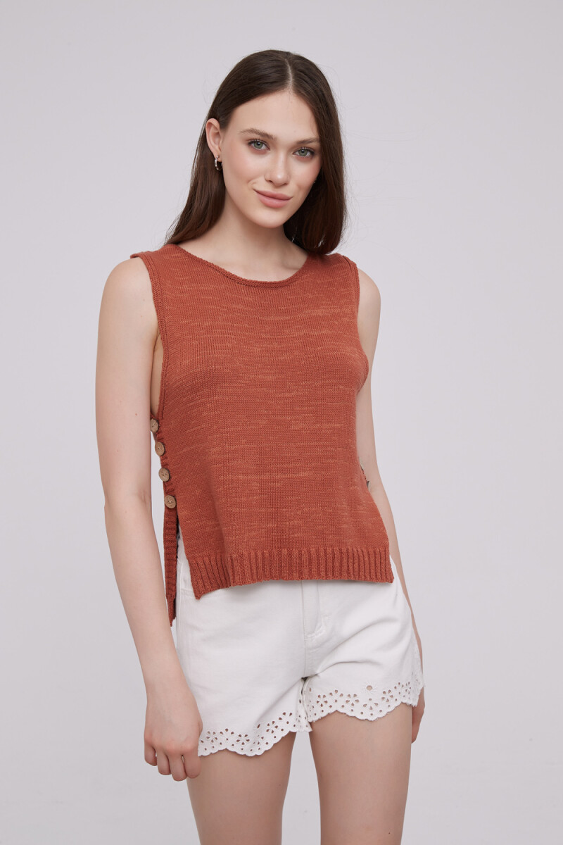 Musculosa Metrical - Terracota 