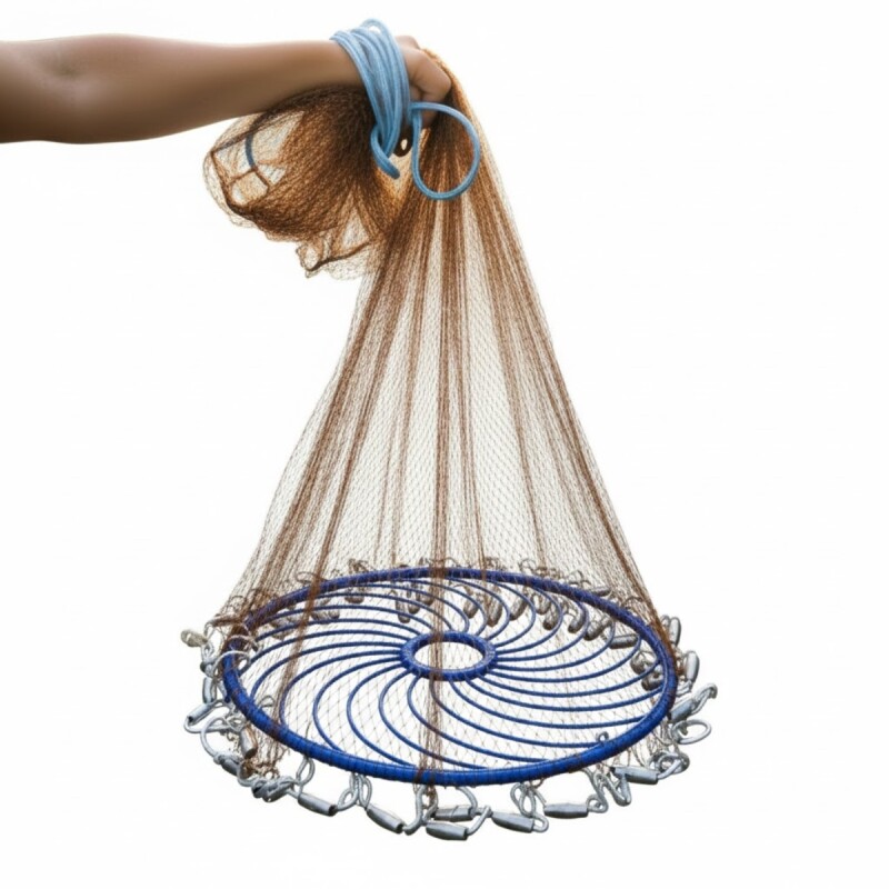 Tarraya para pesca 3,6 mts de diametro Blanca