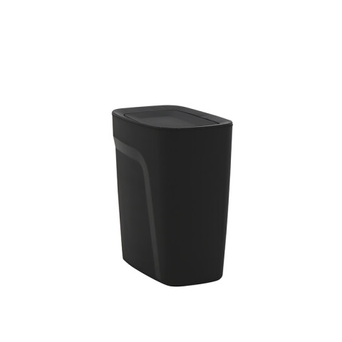 Papelera "COMPACTO" 8.5 Lt. en polipropileno negro -TRAMONTINA TD0468