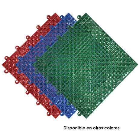 Set X16 Piso Modular Encastrable PVC Antideslizante Azul