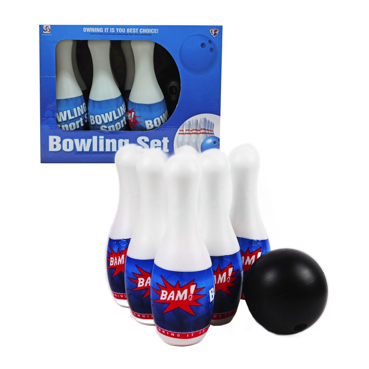 Juego de bowling infantil 7 piezas - Bam! 