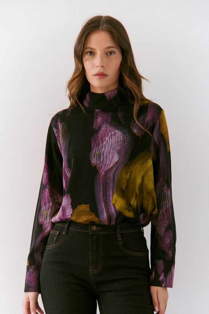 POLERA CELINE MORADO