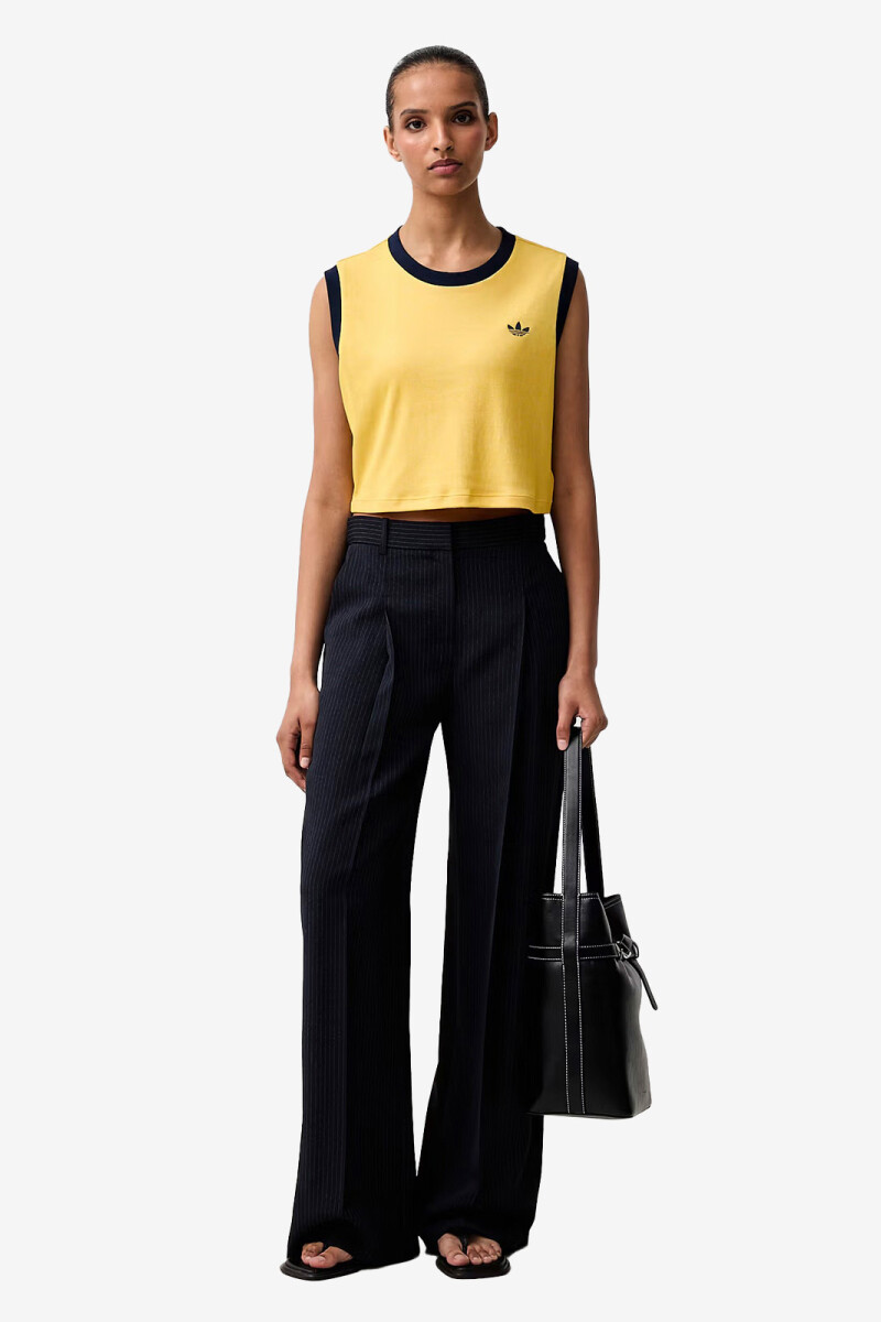CAMISETA SIN MANGAS HEATHER Amarillo