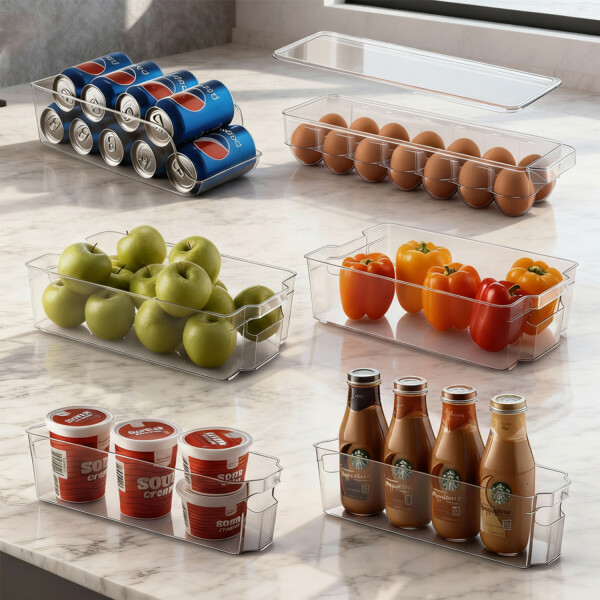 Organizador Cocina Heladera Multiuso Juego de 6 recipientes contenedores Imback Organizador Cocina Heladera Multiuso Juego de 6 recipientes contenedores Imback