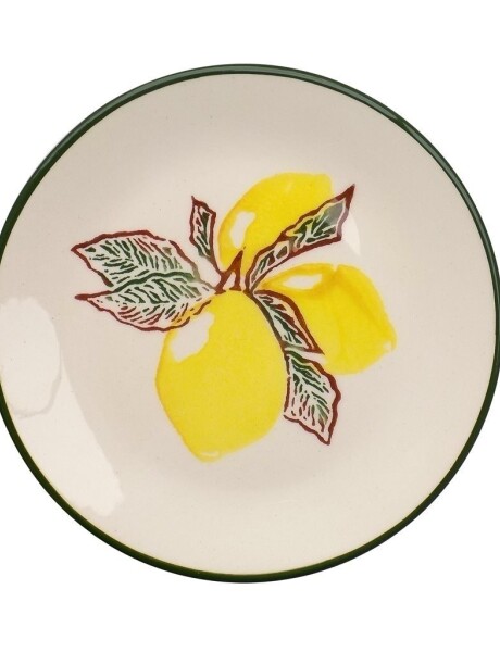 PLATO DE POSTRE CERAMICA 19CM LIMONES PLATO DE POSTRE CERAMICA 19CM LIMONES