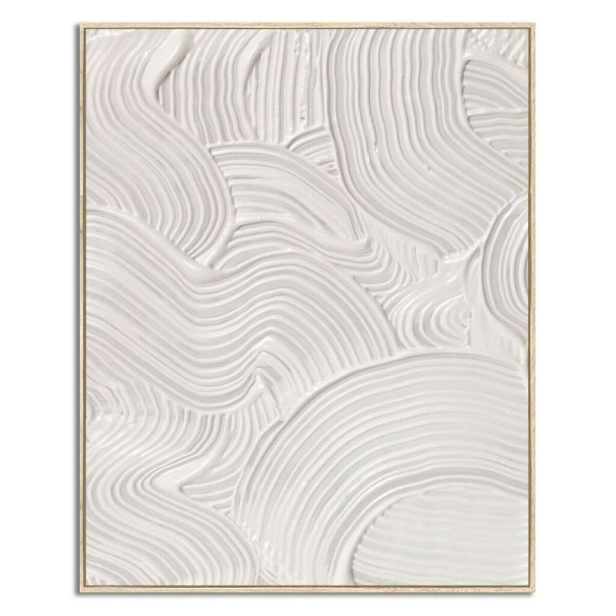 Cuadro Canvas 40X50Cm Marco Pintura Lineas 2 