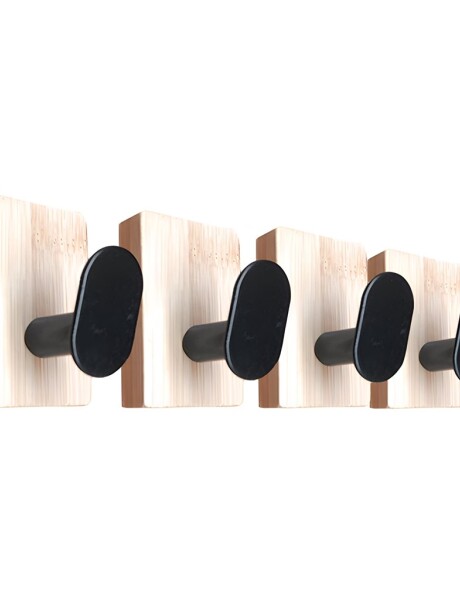 SET X4 PERCHEROS DE PARED CUAD. ADHESIVOS NAT/NEG SET X4 PERCHEROS DE PARED CUAD. ADHESIVOS NAT/NEG