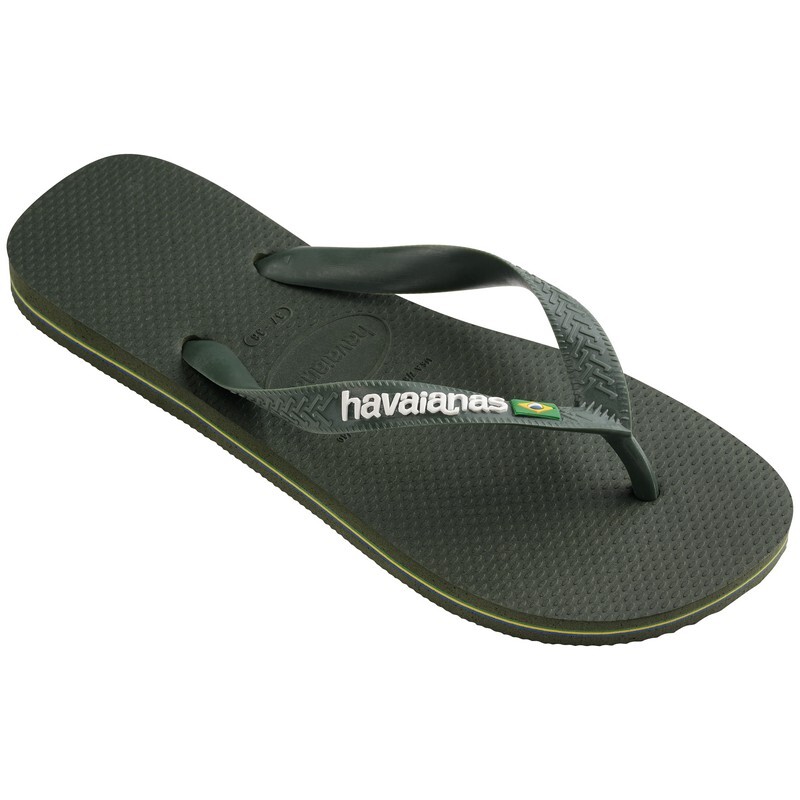 Ojotas Havaianas Brasil Logo Verde