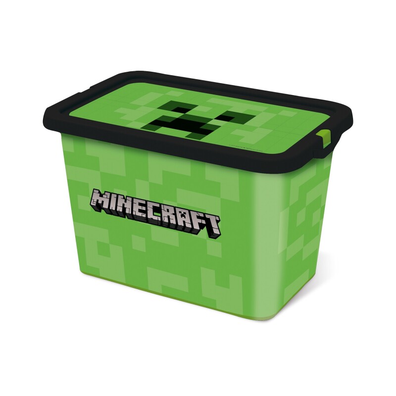 Caja organizadora infantil con tapa Plasútil 7 litros Minecraft