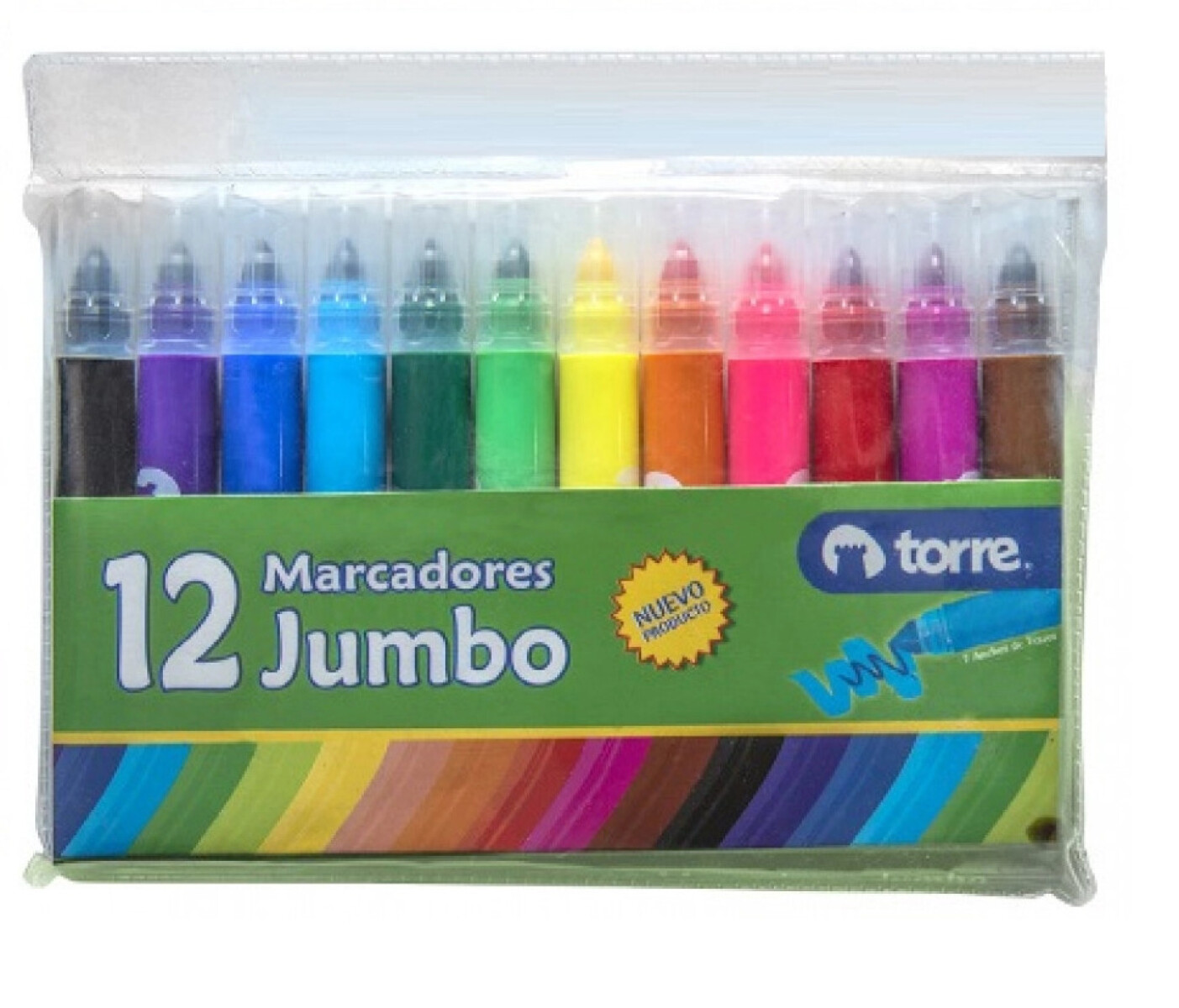 TORRE PEKES MARCADOR JUMBO 12 COLORES 