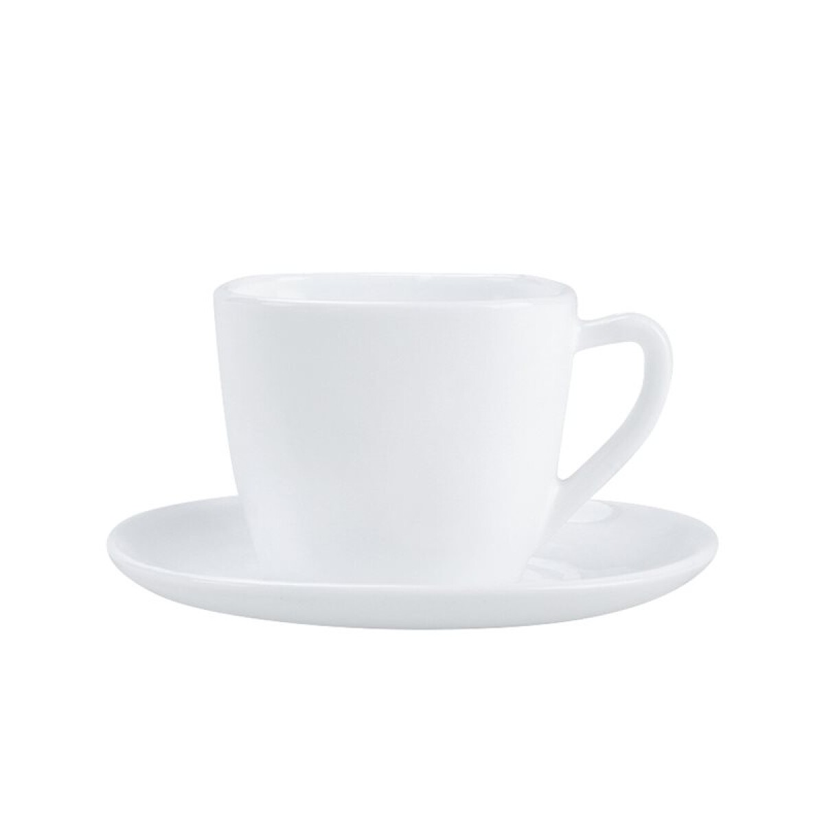 TAZA DE TE 220ML C/PLATO OPALINA BLANCO 