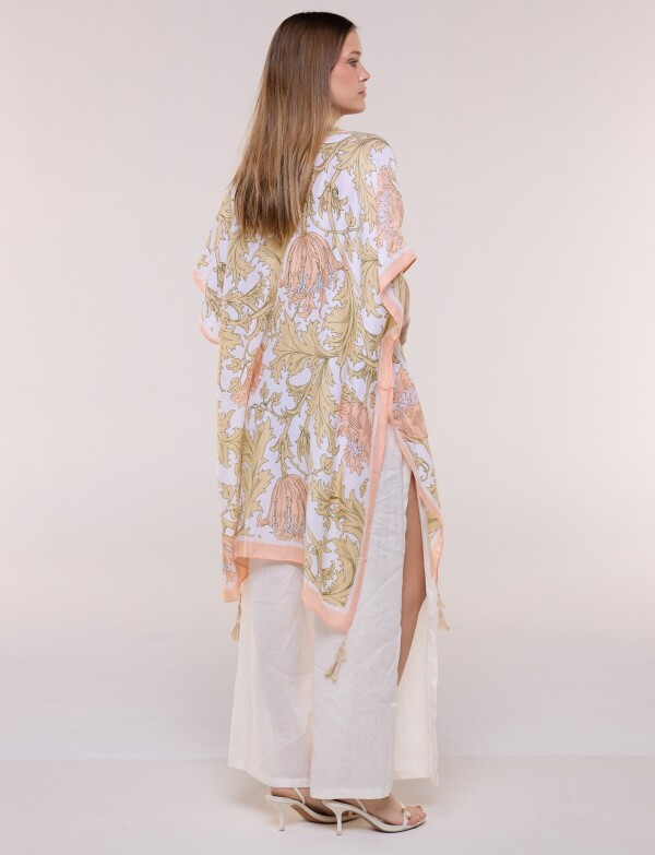 Kimono Flores MULTI/BEIGE