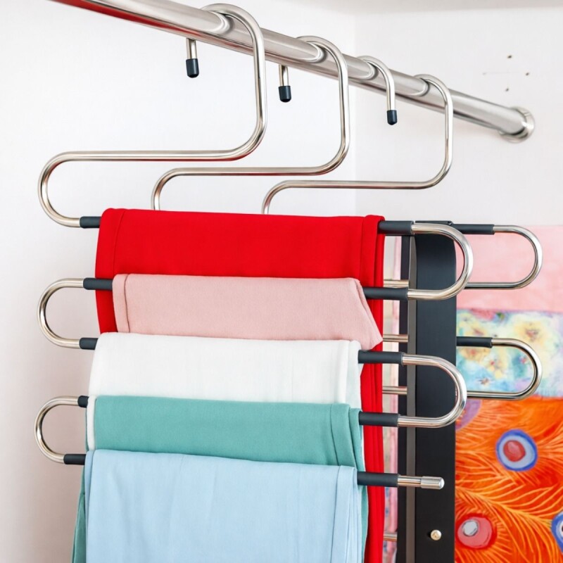 Percha Pantalones Colgador 5 Niveles Organizador Youhome Percha Pantalones Colgador 5 Niveles Organizador Youhome