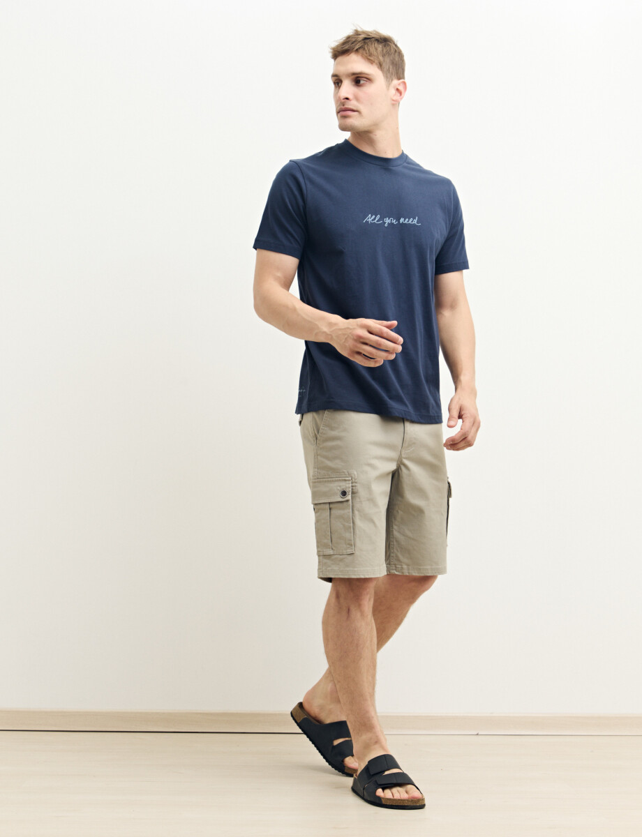 520311 T-SHIRT HARRY Azul Oscuro