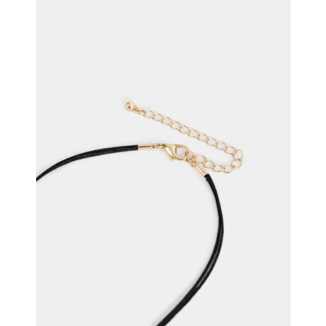 Collares Cortos Con flores Dorado